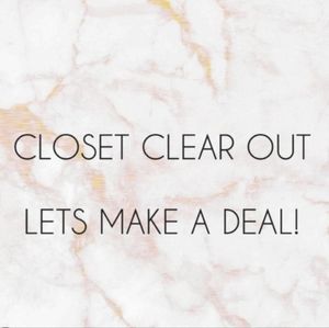 Closet clear out